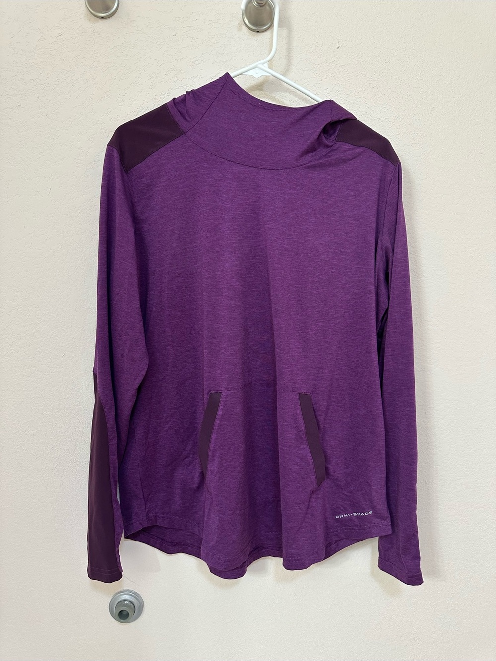 Columbia Purple Hooded Women's Pullover Omni-shade Hoodie
